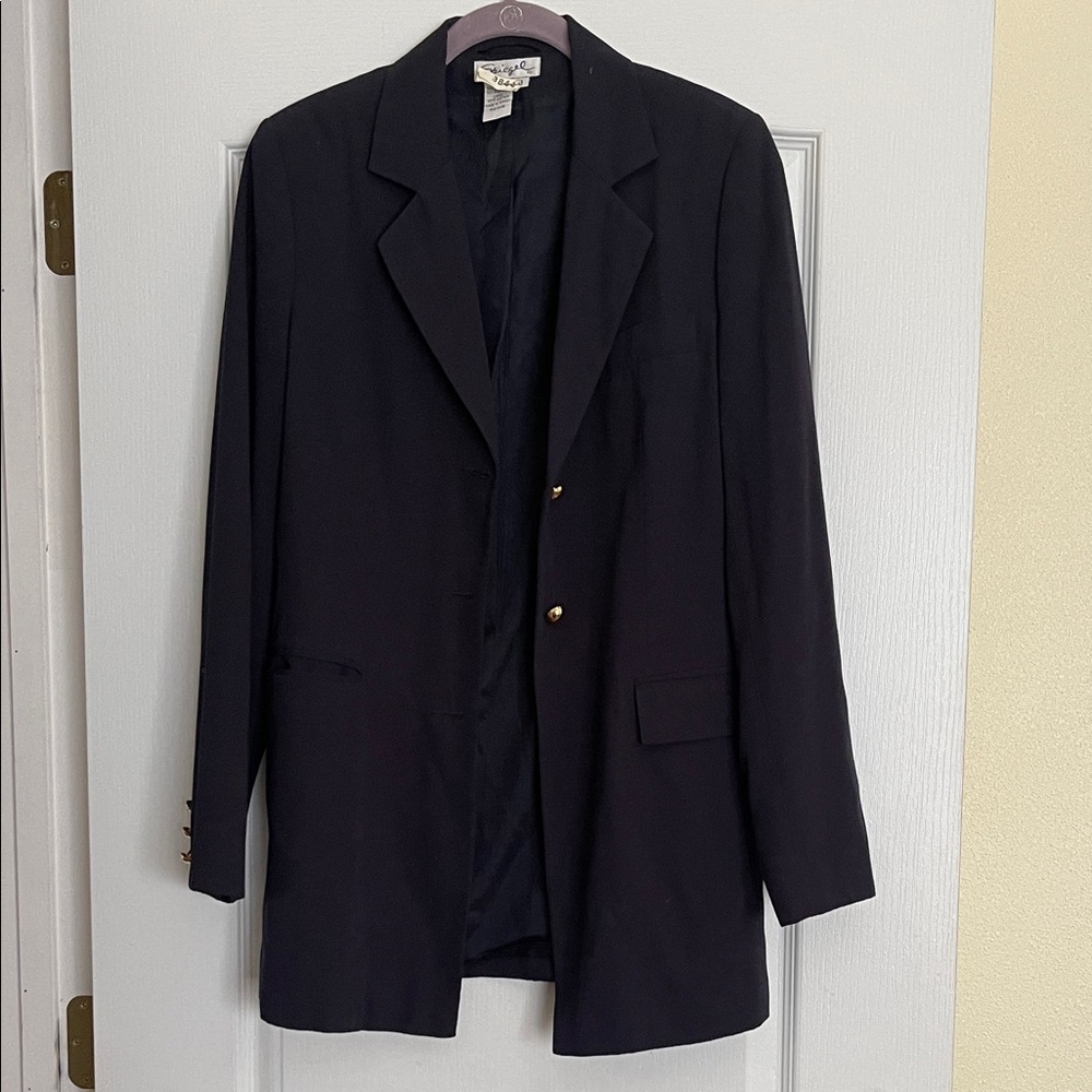 WOMEN’s Spiegel Navy Blazer with Gold Buttons
